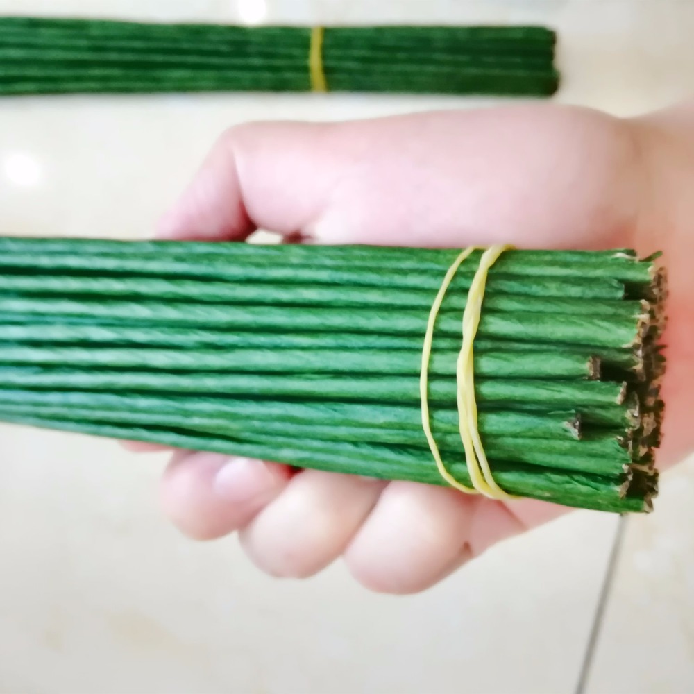Florist Supply Bulk - ลวดสีเขียวเข้มขนาด 1 มม. 2/3/4/5 มม. ยาว
