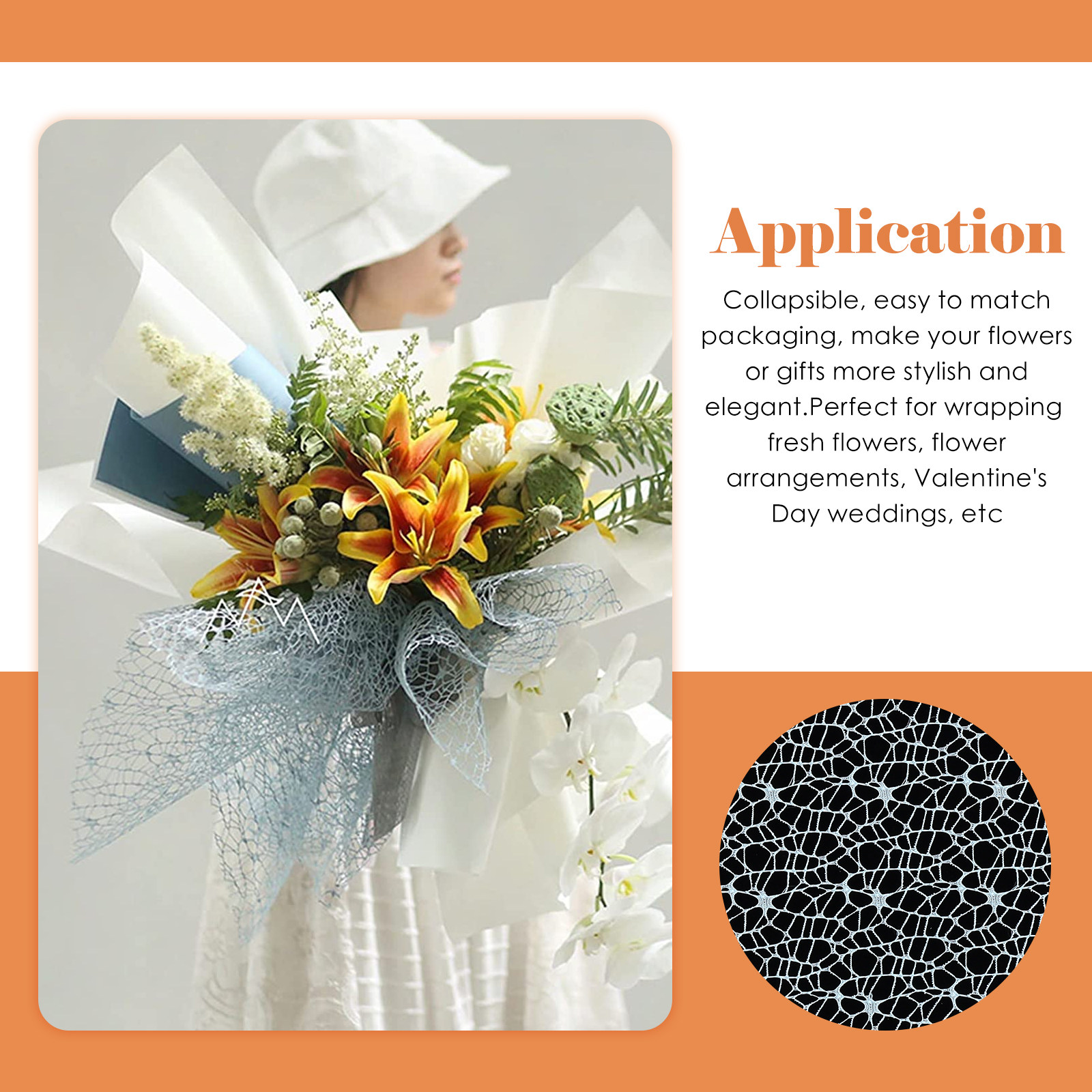 ตาข่ายสำหรับห่อดอกไม้ ผ้าก๊อซส - Florist Flower Supply บทวิจารณ์และราคา